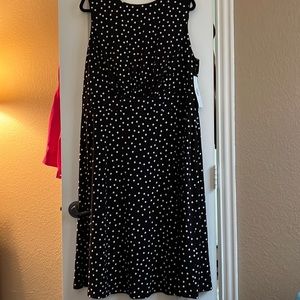 Beautiful Black &White Polka Dot Dress 20W